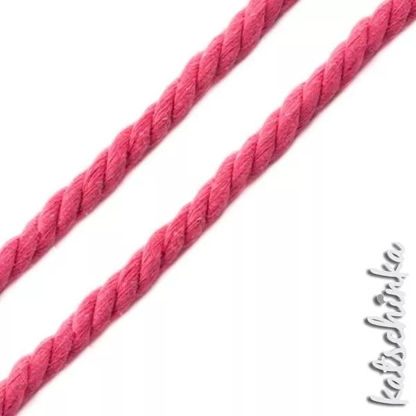 Gedrehte #Kordel rund 10 mm fuchsia